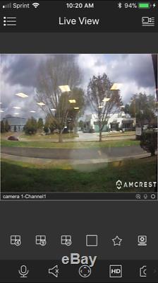 Amcrest NV4108E-HS 4K 8CH POE NVR Home Security Camera System Surveillance NoHDD