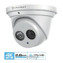 Amcrest UltraHD 8M 4K Turret PoE Dome Outdoor Security IP Camera IP8M-T2499EW