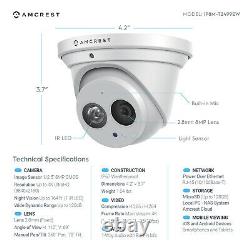 Amcrest UltraHD 8M 4K Turret PoE Dome Outdoor Security IP Camera IP8M-T2499EW