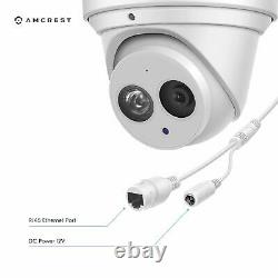 Amcrest UltraHD 8M 4K Turret PoE Dome Outdoor Security IP Camera IP8M-T2499EW