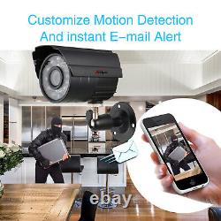 Anspo 4 PCS 720P 4 in1 HD Camera Outdoor CCTV Home Security Surveillance System