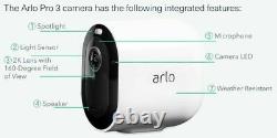 Arlo Pro 3 Wireless 2K HDR Security Add-on Camera with Battery Adjustable Mount