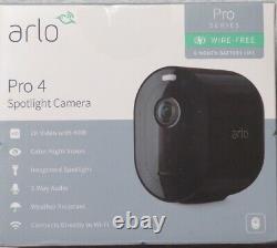 Arlo Pro 4 Spotlight Camera 1 Pack Wireless Security, 2K Video & HDR, VMC4050B