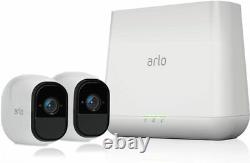 Arlo Pro Home Security Camera System, 2 Wire-free HD Security Cameras White