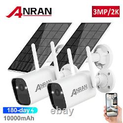 Battery Solar Security Camera System Wireless IP Camera 2K WireFree Home Outdoor