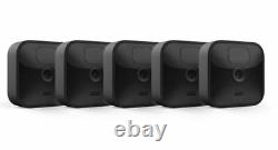 Blink 5-Camera Outdoor Security System, Battery Powered Wireless System, Black