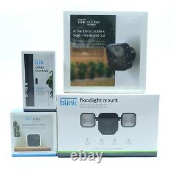 Blink Home Security Camera Bundle Outdoor Indoor Floodlight Doorbell