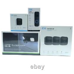 Blink Home Security Camera Bundle Outdoor Indoor Floodlight Doorbell