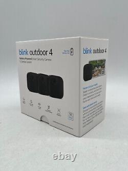 Blink Outdoor 4 (4th Gen) 3 Camera Wireless HD 1080p Home Security System NEW