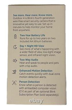 Blink Outdoor 4 (4th Gen) BRAND NEW 3 Camera Wireless HD Home Security System