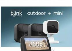 Blink Outdoor/ Indoor Home Security 2 Camera Gen. With Mini Blink & Echo Show 5