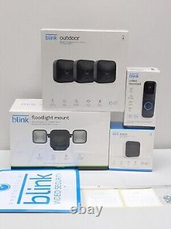 Blink Whole Home Security System 5 Cameras Video Doorbell Floodlight Bundle 7-pc