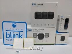 Blink Whole Home Security System 5 Cameras Video Doorbell Floodlight Bundle 7-pc