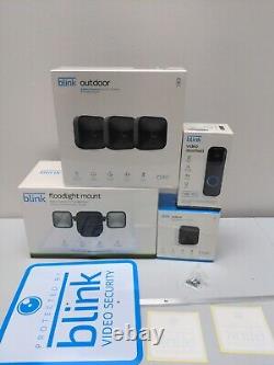 Blink Whole Home Security System 5 Cameras Video Doorbell Floodlight Bundle 7-pc