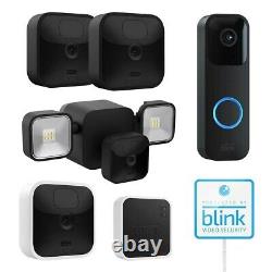 Blink Whole Home Wireless Security System with Cameras Video Doorbell Floodlight