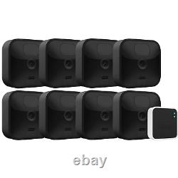 Blink Wireless 8 Camera Outdoor Home Security System with Sync Module 2 Black
