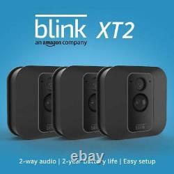 Blink XT2 3-Camera Indoor/Outdoor Wire-Free 1080p Surveillance System Black