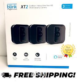Blink XT2 3-Camera Indoor/Outdoor Wire-Free 1080p Surveillance System XT Black