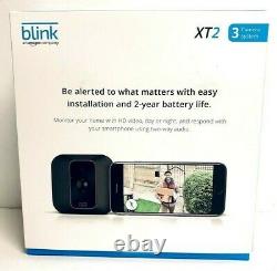 Blink XT2 3-Camera Indoor/Outdoor Wire-Free 1080p Surveillance System XT Black