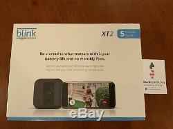 Blink XT2 5-Camera Indoor Outdoor 1080p Smart Home Security System & Sync Module