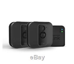 Blink XT2 Home Security System 2 Camera Kit with 2-Way Audio Black Latest Model