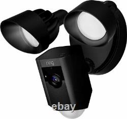 Brand New Ring Floodlight Cam Motion Activated Security Camera Black and White