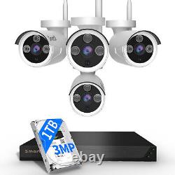 Bullet Security Camera System Outdoor Wireless Audio Wifi Home CCTV 5MP 10CH NVR