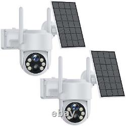 CAMCAMP 2K Wireless Security Camera Home Outdoor 4MP Solar Power WiFi PTZ Camera