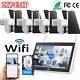 Camcamp 4mp Wireless Home Security Camera System Solar Ip Cameras 10'' Monitor