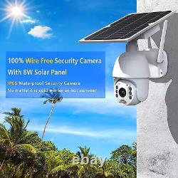 CAMCAMP Home Security Camera Wireless Outdoor 2MP Solar WiFi PTZ IP Camera 4Pack