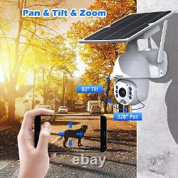 CAMCAMP Home Security Camera Wireless Outdoor 2MP Solar WiFi PTZ IP Camera 4Pack