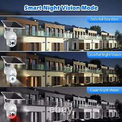 CAMCAMP Home Security Camera Wireless Outdoor 2MP Solar WiFi PTZ IP Camera 4Pack