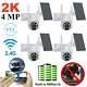 Camcamp Home Security Camera Wireless Outdoor 4mp Solar Wifi Ptz Ip Camera 4pack