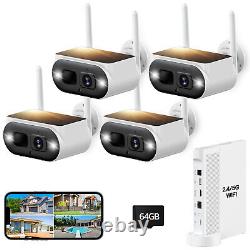 CAMCAMP Solar Powered 10CH Home Security Camera System Night Vision 64GB Storage