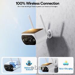 CAMCAMP Solar Powered 10CH Home Security Camera System Night Vision 64GB Storage