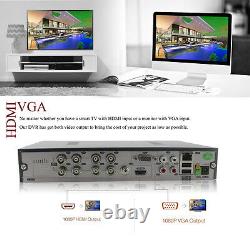CCTV 8CH Full HD DVR 1080N 8X1080P OUTDOOR IR Home Security Camera System Kit