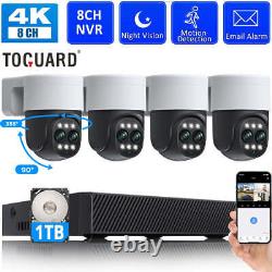 CCTV Camera Security System 5MP PoE PTZ Cameras for Home Security 24/7 Record