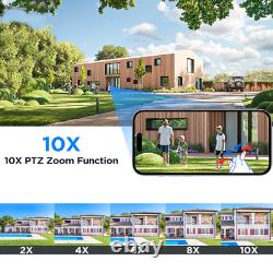CCTV Camera Security System 5MP PoE PTZ Cameras for Home Security 24/7 Record