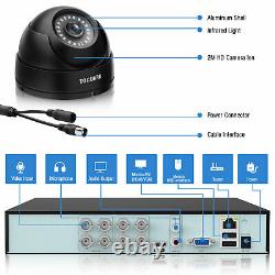 CCTV Security Camera System 5MP DVR 8CH 1080P Outdoor Home NVR IR TOGUARD