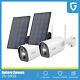 Cooau 2k Home Security Camera Wireless Outdoor Solar Battery Power Wifi Cam Lot
