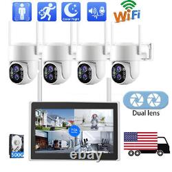 Camcamp 10CH Wireless Home Security Camera System with Monitor NVR 24/7 Record