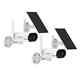 Dekco Outdoor Solar Home Security Camera With Wifi & Night Vision (2 Pack)