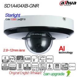 Dahua 4MP 4X Starlight IR PTZ AI Network IP Camera POE IP66 P2P TF SD1A404XB-GNR