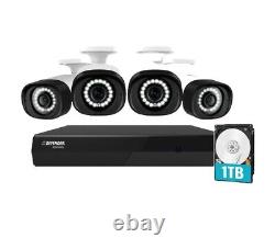 Defender NS8MP1T4B4 4K Ultra HD Wired PoE Home Security Camera System, 4 Cameras