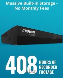 Defender NS8MP1T4B4 4K Ultra HD Wired PoE Home Security Camera System, 4 Cameras