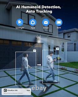 Dual Lens Security Camera System Wireless Outdoor Indoor WiFi Monitor for Home