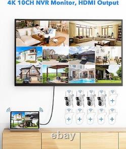 Dual Lens Security Camera System Wireless Outdoor Indoor WiFi Monitor for Home
