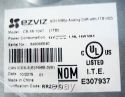 EZVIZ DVR with 1TB HD TWO Bullet Cameras, Cables, Mouse, Guides New Open Box