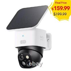 Eufy SoloCam S340 Solar Wireless Security Camera Outdoor Dual Cam 360° Guardian