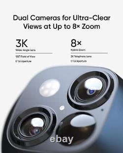 Eufy SoloCam S340 Solar Wireless Security Camera Outdoor Dual Cam 360° Guardian
